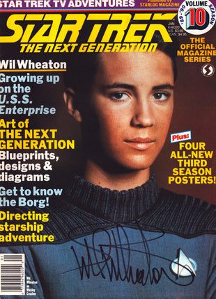 Wil Wheaton (Star Trek) signed Star Trek Magazine Volume 10