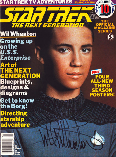 Wil Wheaton (Star Trek) signed Star Trek Magazine Volume 10