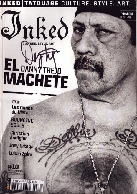 Danny Trejo (Machete) signed Inked Magazine July 2012