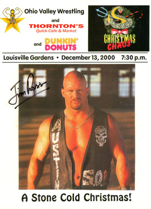 Multi-signed OVW Christmas Chaos 2000 Event Program