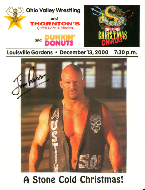 Multi-signed OVW Christmas Chaos 2000 Event Program