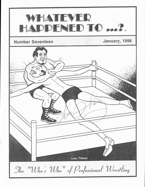 Lou Thesz signed Whatever Happened To...? Magazine