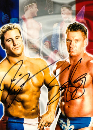 Rene Dupree & Sylvain Grenier dual signed 8x10 Photo