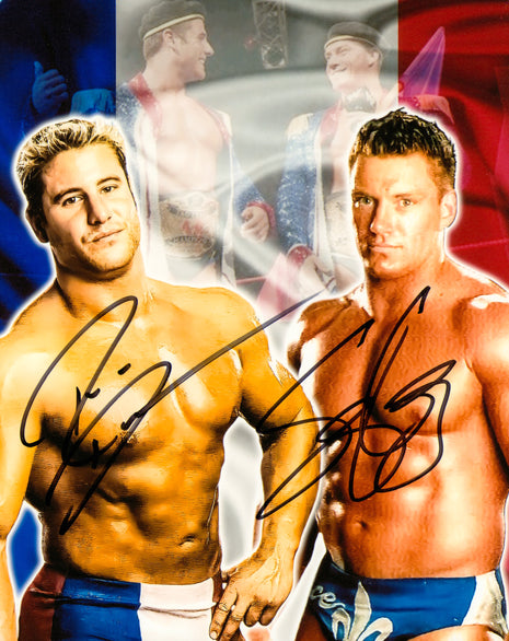 Rene Dupree & Sylvain Grenier dual signed 8x10 Photo