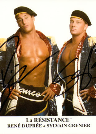 Rene Dupree & Sylvain Grenier dual signed 8x10 Photo