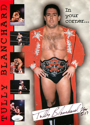Tully Blanchard signed 8x10 Photo (w/ JSA)