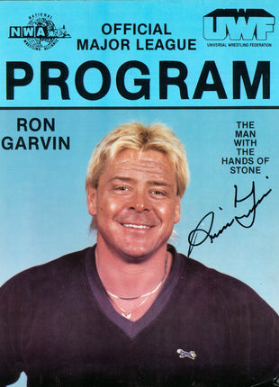 Ronnie Garvin signed NWA Official Major League Program