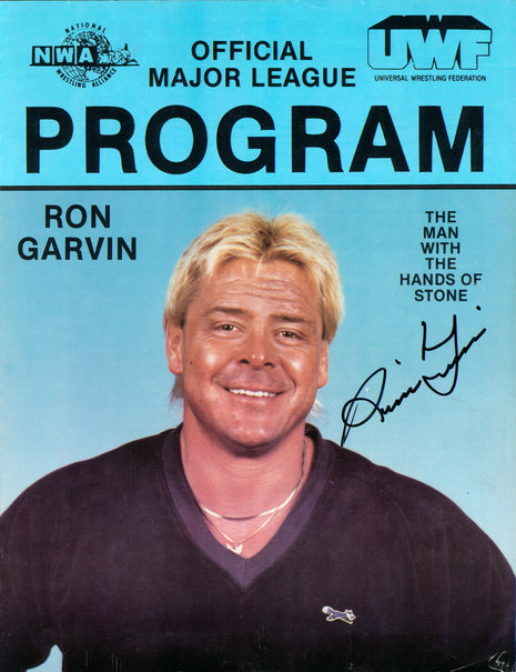 Ronnie Garvin signed NWA Official Major League Program