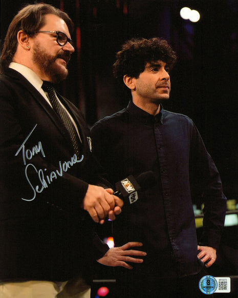 Tony Schiavone signed 8x10 Photo (w/ Beckett)