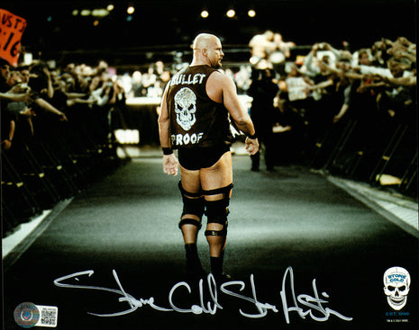 Steve Austin signed 8x10 Photo (w/ Beckett)