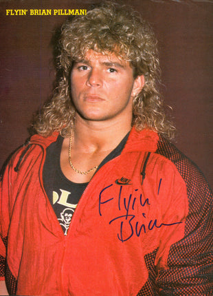 Brian Pillman signed Magazine Page (w/ JSA)