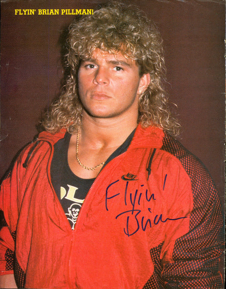 Brian Pillman signed Magazine Page (w/ JSA)