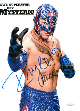 Rey Mysterio signed 8x10 Photo (w/ JSA)