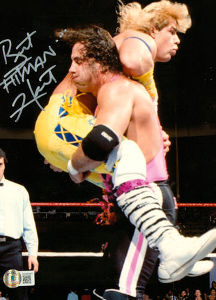 Bret Hart signed 8x10 Photo (w/ Beckett)