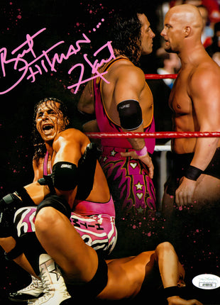 Bret Hart signed 8x10 Photo (w/ JSA)