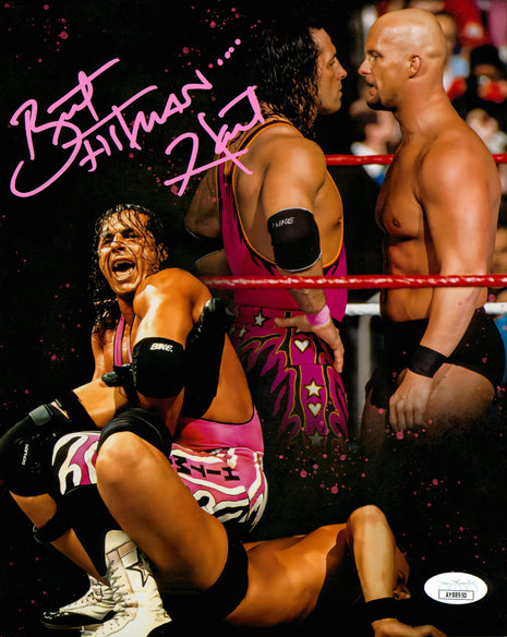 Bret Hart signed 8x10 Photo (w/ JSA)