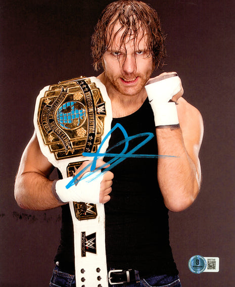 Dean Ambrose signed 8x10 Photo (w/ Beckett)