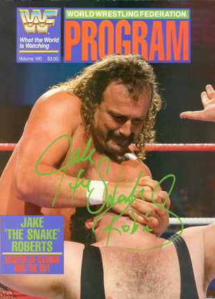 Jake Roberts signed WWF Event Program Volume 160