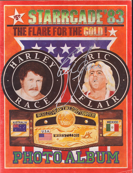 Ric Flair signed Starrcade 1983 Program (w/ Beckett)