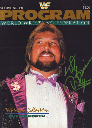 Ted DiBiase signed WWF Program Volume 150