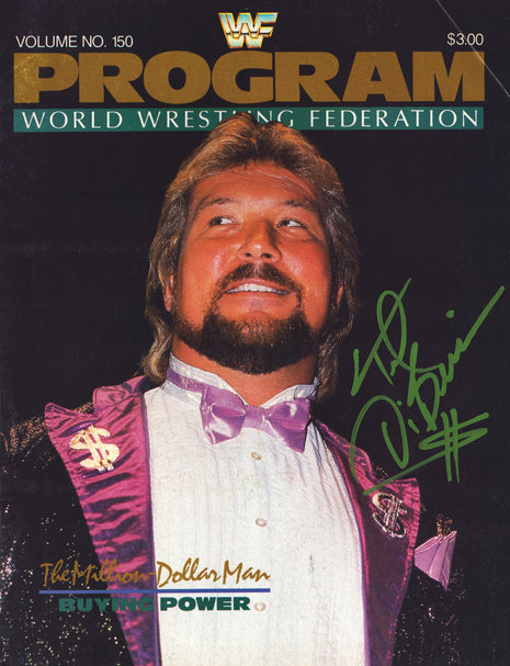 Ted DiBiase signed WWF Program Volume 150