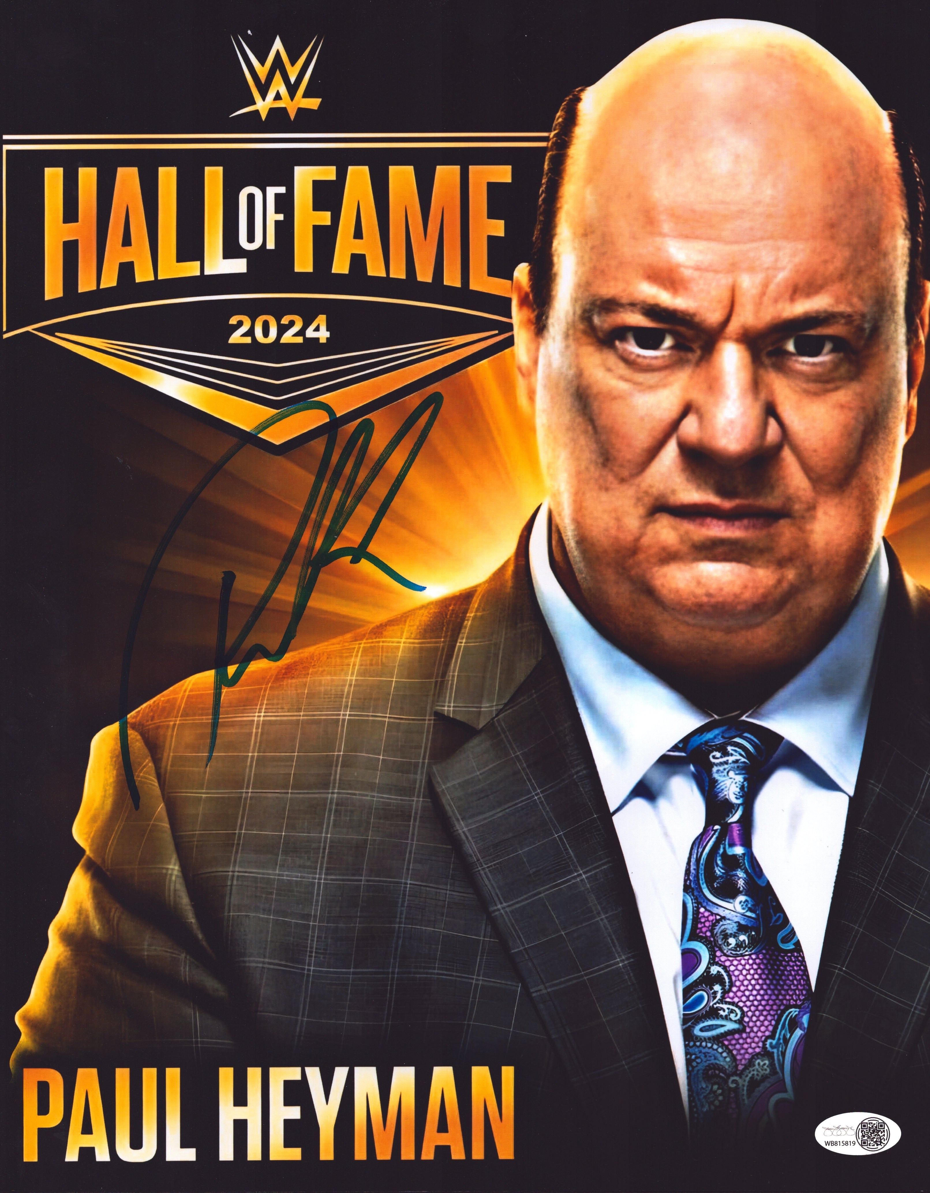 Paul Heyman signed 11x14 Photo (w/ JSA) Signed By Superstars