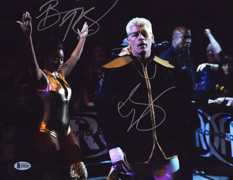 Cody Rhodes & Brandi Rhodes dual signed 11x14 Photo (w/ Beckett)