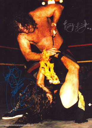 Terry Funk & Cactus Jack dual signed 11x14 Photo