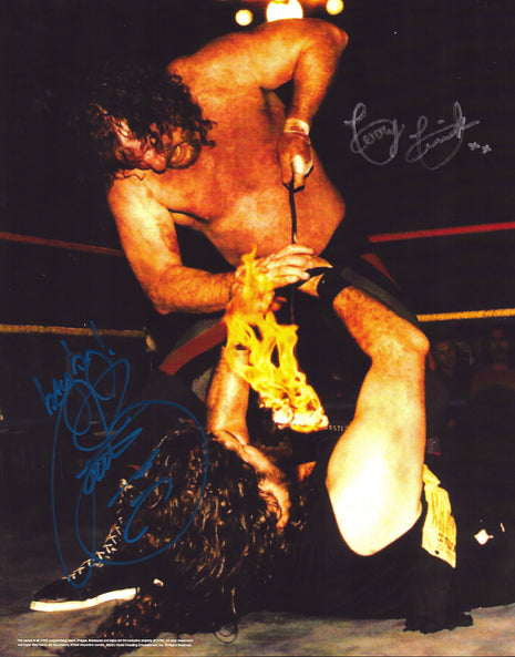 Terry Funk & Cactus Jack dual signed 11x14 Photo