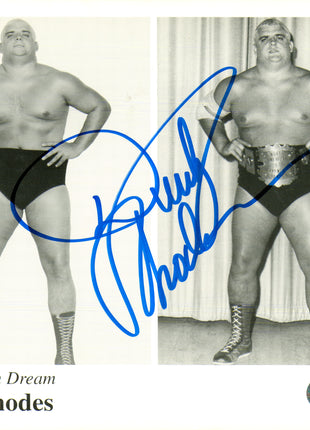 Dusty Rhodes signed 8x10 Photo (w/ Beckett)