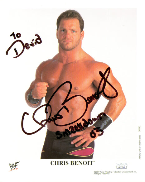 Chris Benoit signed 8x10 Photo (w/ JSA)