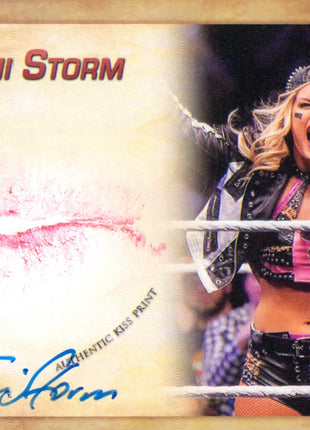 Toni Storm signed Kiss Card