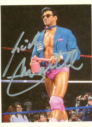 Rick Martel signed 1992 Merlin WWF Sticker Card