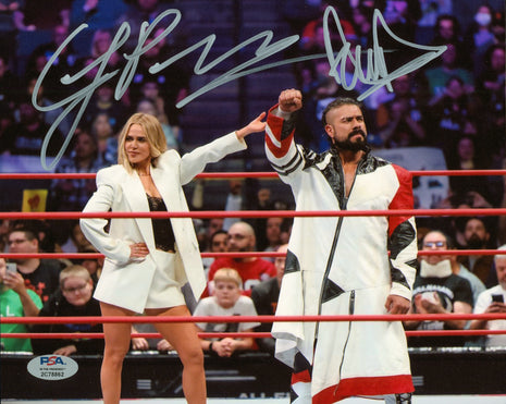 CJ Perry & Andrade dual signed 8x10 Photo (w/ PSA)