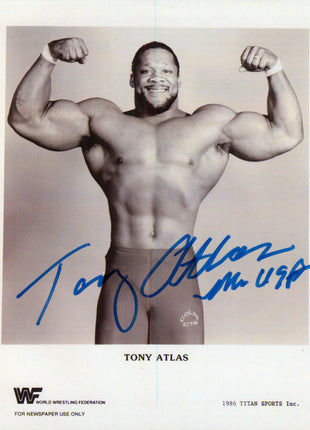 Tony Atlas signed 8x10 Photo
