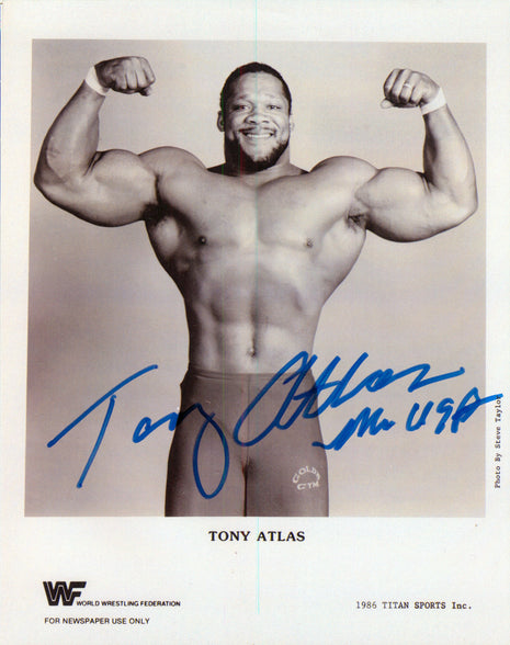 Tony Atlas signed 8x10 Photo