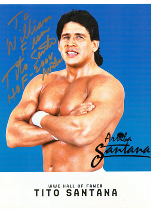 Tito Santana signed 8x10 Photo