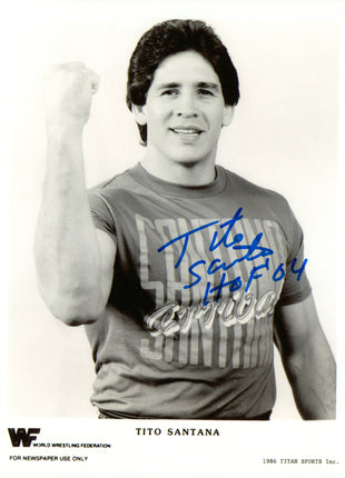 Tito Santana signed 8x10 Photo