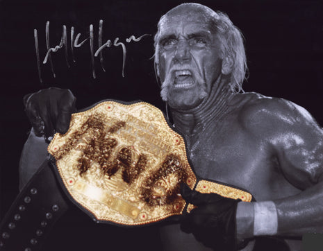 Hulk Hogan signed Metallic 11x14 Photo