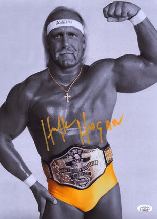 Hulk Hogan signed Metallic 11x14 Photo (w/ JSA)