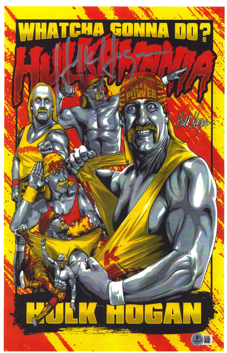 Hulk Hogan signed 11x17 Photo (w/ Beckett)