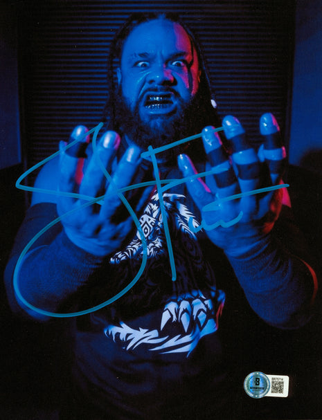 Jacob Fatu signed 8x10 Photo (w/ Beckett)