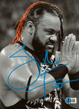 Jacob Fatu signed 8x10 Photo (w/ Beckett)