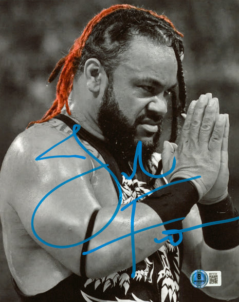 Jacob Fatu signed 8x10 Photo (w/ Beckett)