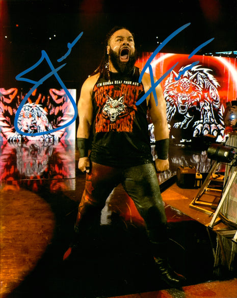 Jacob Fatu signed 8x10 Photo
