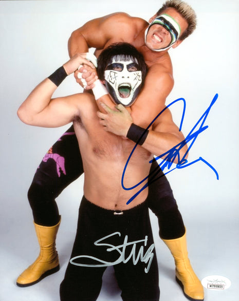 Sting & Great Muta Dual signed 8x10 Photo w/JSA