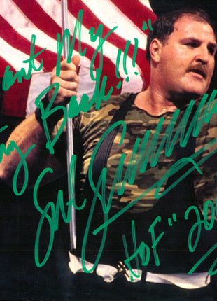 Foto firmada de 8x10 por el sargento Slaughter