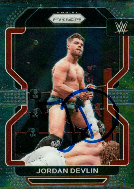 Jordan Devlin signed 2022 Panini Prizm WWE Trading Card