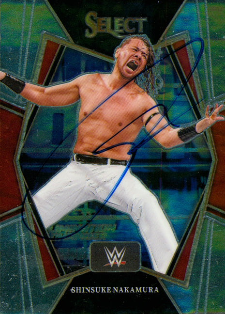 Shinsuke Nakamura signed 2022 Panini Select WWE Trading Card