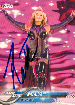 Natalya signed 2018 Topps WWE Trading Card